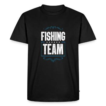 Équipe de pêche - T-shirt Premium bio Homme - noir - Devant - Nico (187cm)