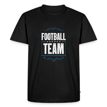 Équipe de football - T-shirt Premium bio Homme - noir - Devant - Nico (187cm)