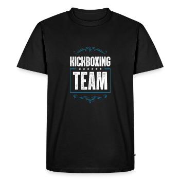 Kickboxing Team - Men's Premium Organic T-Shirt - black - Front - Nico (187cm)