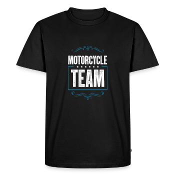 Équipe de motards - T-shirt Premium bio Homme - noir - Devant - Nico (187cm)