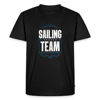 Sailing Team - Men's Premium Organic T-Shirt - black - Front - Nico (187cm)