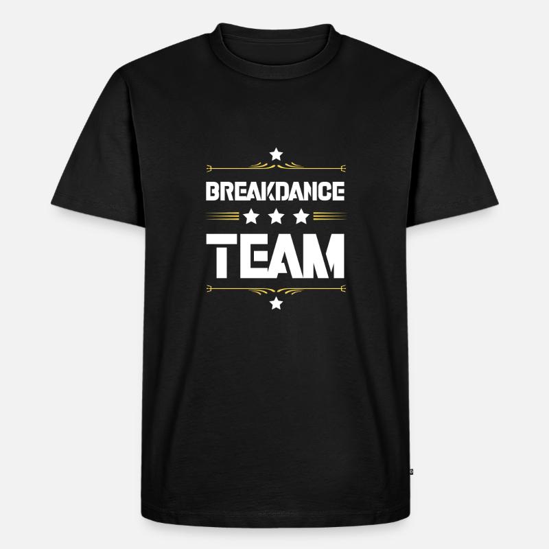 Breakdance Team - Männer Premium Bio T-Shirt - Schwarz