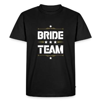 Bride Team - Men's Premium Organic T-Shirt - black - Front - Nico (187cm)