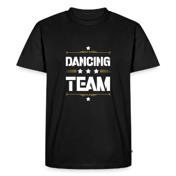 Dancing Team - Men's Premium Organic T-Shirt - black - Front - Nico (187cm)