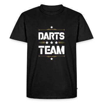 Équipe de fléchettes - T-shirt Premium bio Homme - noir - Devant - Nico (187cm)