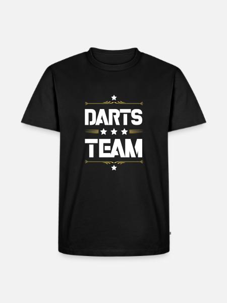 Darts Team - Men's Premium Organic T-Shirt - black