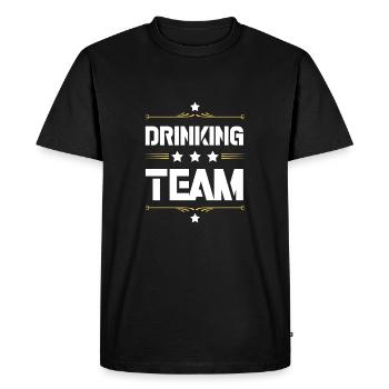 Équipe de boisson - T-shirt Premium bio Homme - noir - Devant - Nico (187cm)