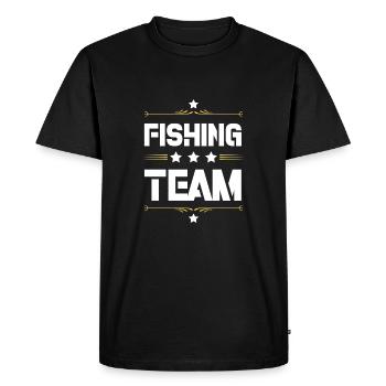 Équipe de pêche - T-shirt Premium bio Homme - noir - Devant - Nico (187cm)