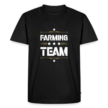 Équipe agricole - T-shirt Premium bio Homme - noir - Devant - Nico (187cm)