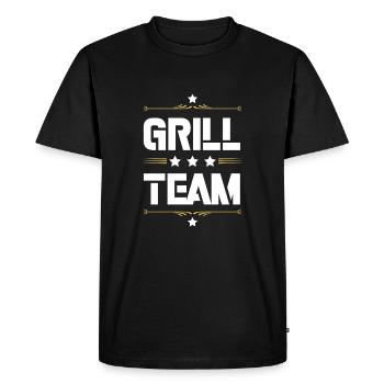 Grill Team - Men's Premium Organic T-Shirt - black - Front - Nico (187cm)