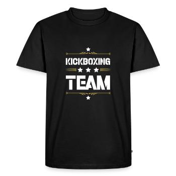 Kickboxing Team - Men's Premium Organic T-Shirt - black - Front - Nico (187cm)