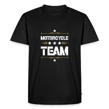 Équipe de motards - T-shirt Premium bio Homme - noir - Devant - Nico (187cm)
