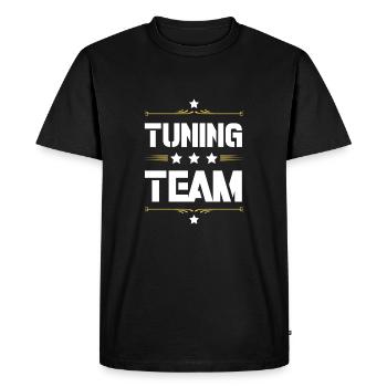 Équipe de réglage - T-shirt Premium bio Homme - noir - Devant - Nico (187cm)