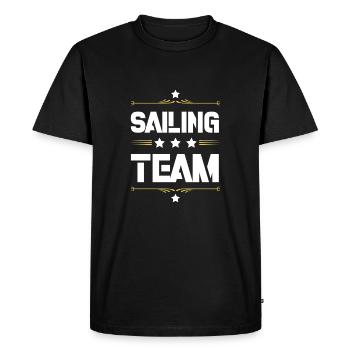Sailing Team - Men's Premium Organic T-Shirt - black - Front - Nico (187cm)