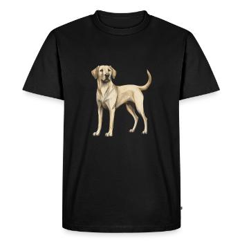 Chien Labrador - T-shirt Premium bio Homme - noir - Devant - Nico (187cm)
