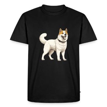 Chien Akita - T-shirt Premium bio Homme - noir - Devant - Nico (187cm)