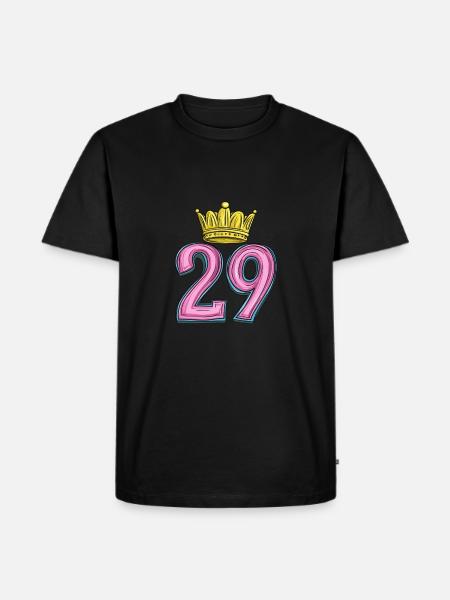 29 Number Krone - Men's Premium Organic T-Shirt - black