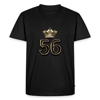 56 Number Krone - Men's Premium Organic T-Shirt - black - Front - Nico (187cm)