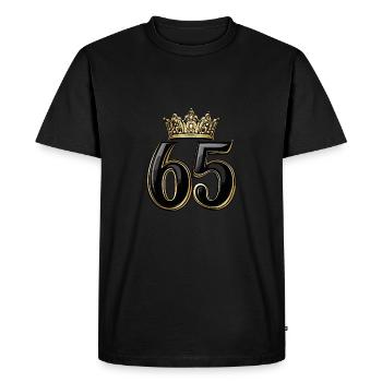 65 Number Krone - Men's Premium Organic T-Shirt - black - Front - Nico (187cm)