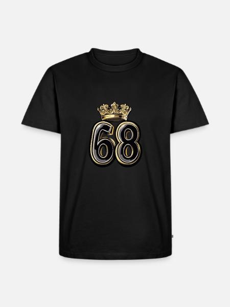 68 Number Krone - Men's Premium Organic T-Shirt - black