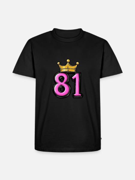 81 Number Krone - Men's Premium Organic T-Shirt - black