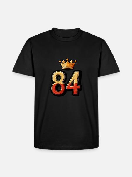 84 Number Krone - Men's Premium Organic T-Shirt - black