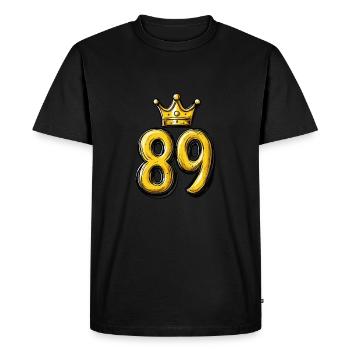 89 Couronne de chiffres - T-shirt Premium bio Homme - noir - Devant - Nico (187cm)