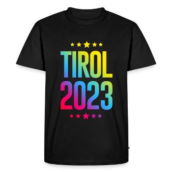 Tyrol 2023 - T-shirt Premium bio Homme - noir - Devant - Nico (187cm)