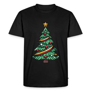 Arbre de Noël Noël - T-shirt Premium bio Homme - noir - Devant - Nico (187cm)