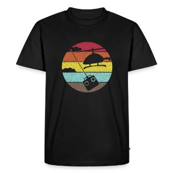 Hélicoptère RC Hélicoptère Hélicoptère - T-shirt Premium bio Homme - noir - Devant - Nico (187cm)
