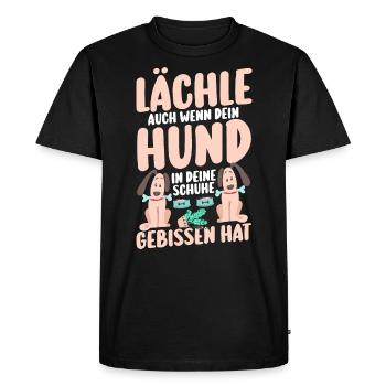 Chien Propriétaire De Chien Propriétaire De Chien Motif Chiens - T-shirt Premium bio Homme - noir - Devant - Nico (187cm)