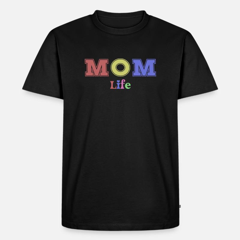 Das Leben der Mutter - Männer Premium Bio T-Shirt - Schwarz