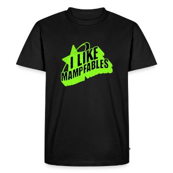 I like Mampfables - Live Healthy in the Spirit - Men's Premium Organic T-Shirt - black - Front - Nico (187cm)