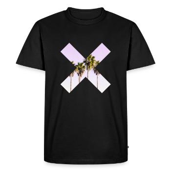 X Palm - T-shirt Premium bio Homme - noir - Devant - Nico (187cm)