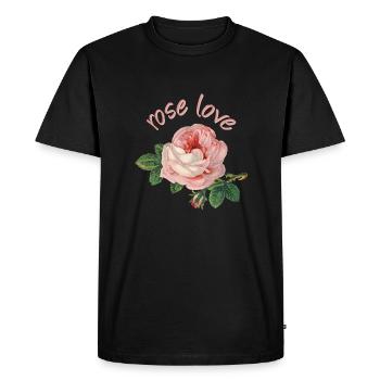 naturel 22 - T-shirt Premium bio Homme - noir - Devant - Nico (187cm)