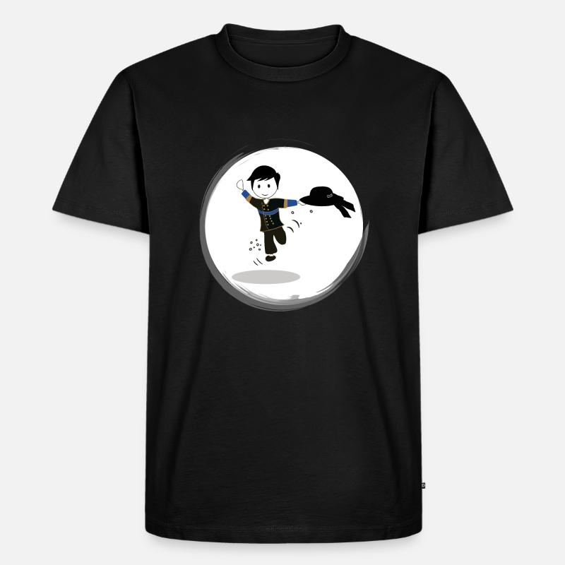 Bretonisches Geschenk - Männer Premium Bio T-Shirt - Schwarz
