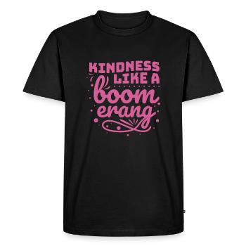 Kindness Statement Role Model Gift - Men's Premium Organic T-Shirt - black - Front - Nico (187cm)