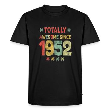 1952 - Joyeux anniversaire - Totalement génial depuis 1952 - T-shirt Premium bio Homme - noir - Devant - Nico (187cm)