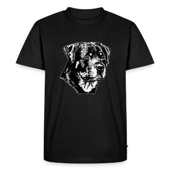 Chien Rottweiler - T-shirt Premium bio Homme - noir - Devant - Nico (187cm)