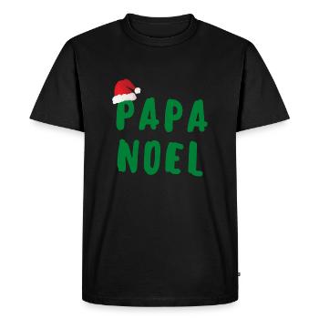 PAPA NOËL - T-shirt Premium bio Homme - noir - Devant - Nico (187cm)