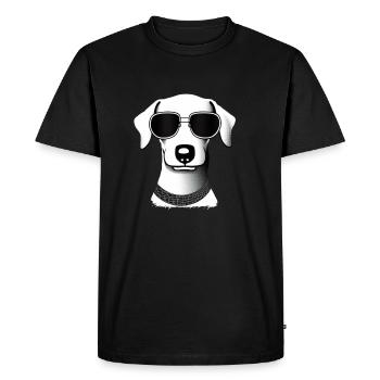 Chiens teckels avec lunettes de soleil motif cool 5 - T-shirt Premium bio Homme - noir - Devant - Nico (187cm)