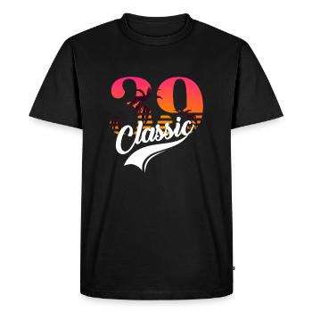 Vintage 1939-39th anniversary - Men's Premium Organic T-Shirt - black - Front - Nico (187cm)