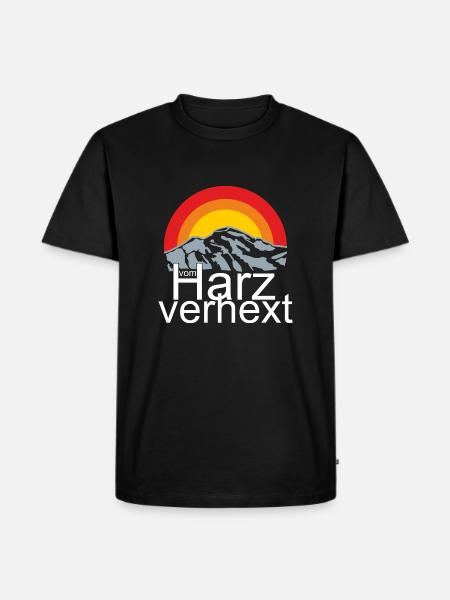 Harz verhext Brocken Hexen - Männer Premium Bio T-Shirt - Schwarz