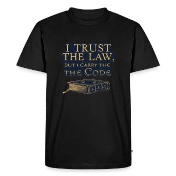 Stylish design for lawyers! - Men's Premium Organic T-Shirt - black - Front - Nico (187cm)