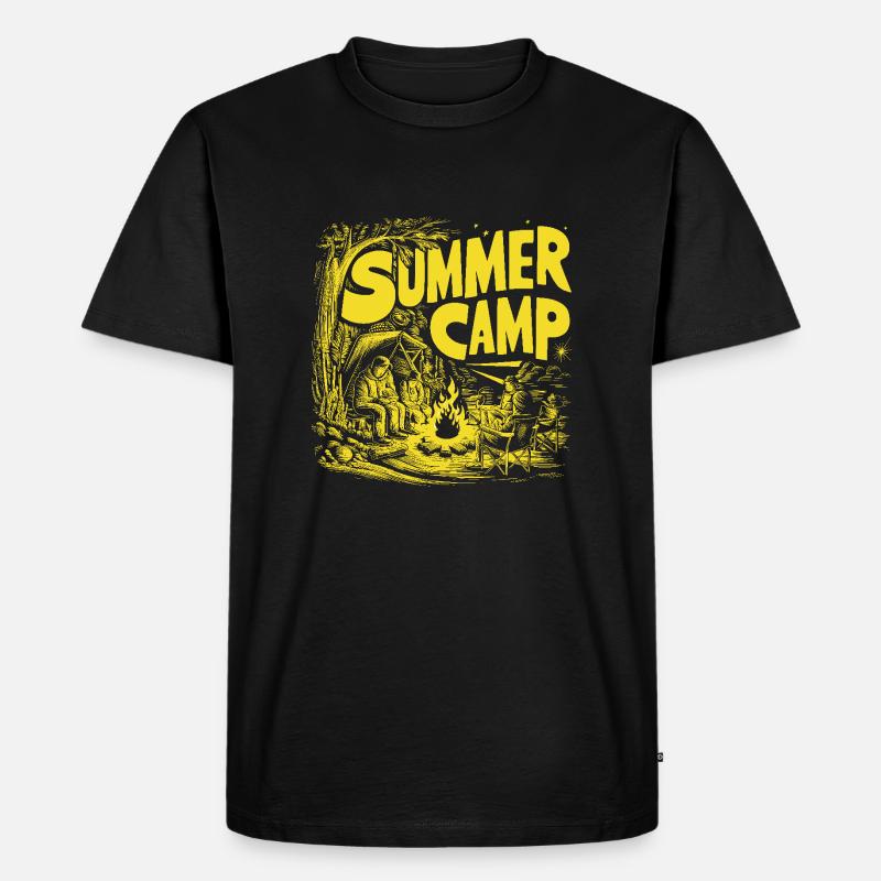 Ferienlager - Männer Premium Bio T-Shirt - Schwarz