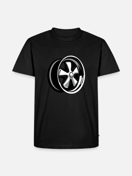 Fuchsfelge - Männer Premium Bio T-Shirt - Schwarz