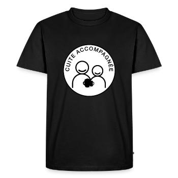 Cuite Accompagnée : Humour pour Conducteur imbibés - T-shirt Premium bio Homme - noir - Devant - Nico (187cm)