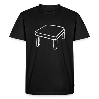 Meubles de table Icône Cartoon - T-shirt Premium bio Homme - noir - Devant - Nico (187cm)