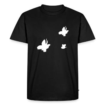 symbols form three butterfly bee animals - Men's Premium Organic T-Shirt - black - Front - Nico (187cm)