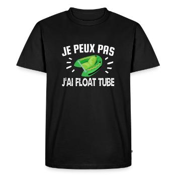 je peux pas j'ai float tube - T-shirt Premium bio Homme - noir - Devant - Nico (187cm)